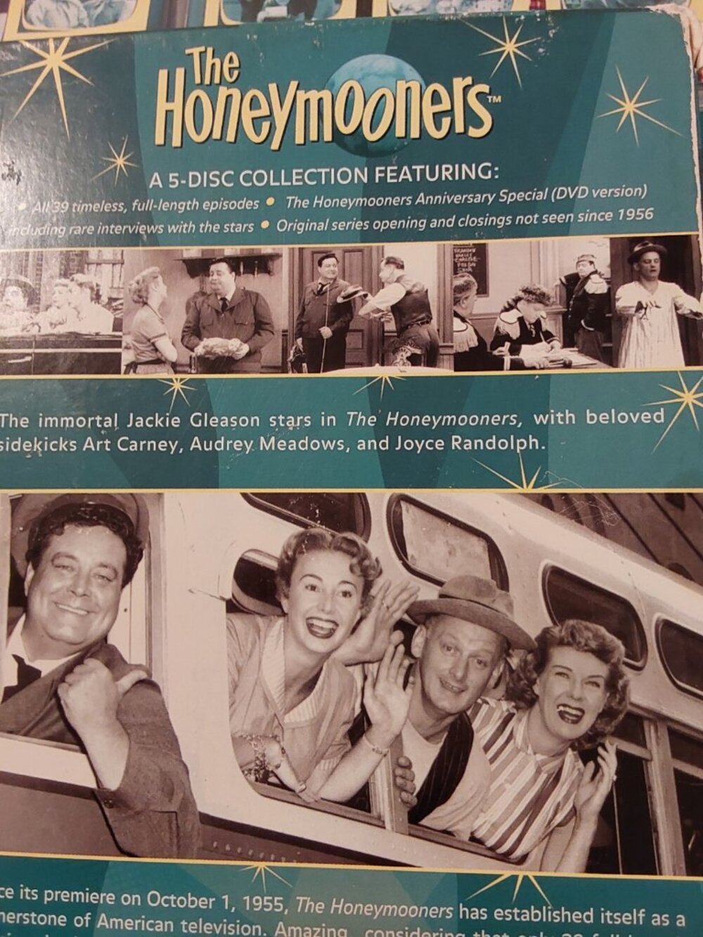 THE HONEYMOONERS JACKIE GLEASON 39 CLASSIC FULL EPISODES, 5 DVD SET LIKE NEW